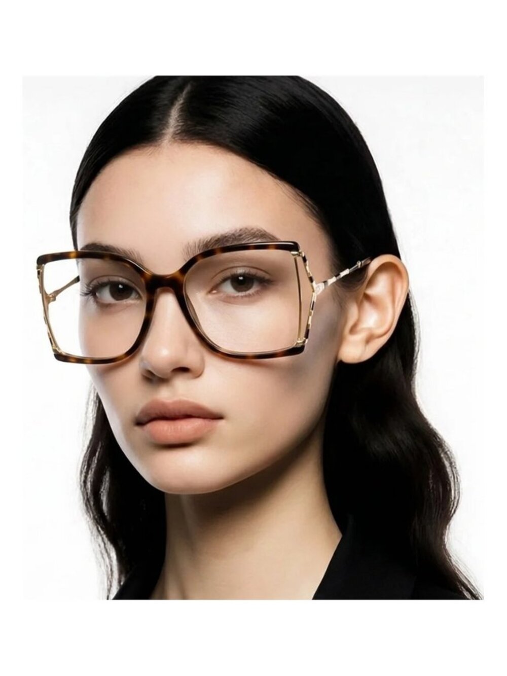 New Authentic Gucci GG0592O 002 Tortoise Square Frame Glasses